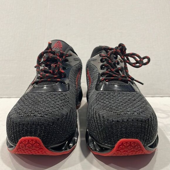 Dream Horse Men’s Steel Toe Shoes Sneakers Lace‎ Up Sz 6.5 Black Red #21032 - Picture 2 of 11